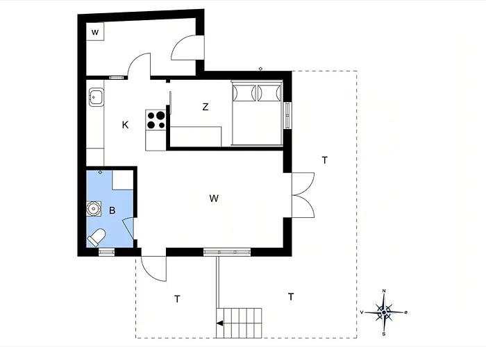 Beachfront House At Holken Odder